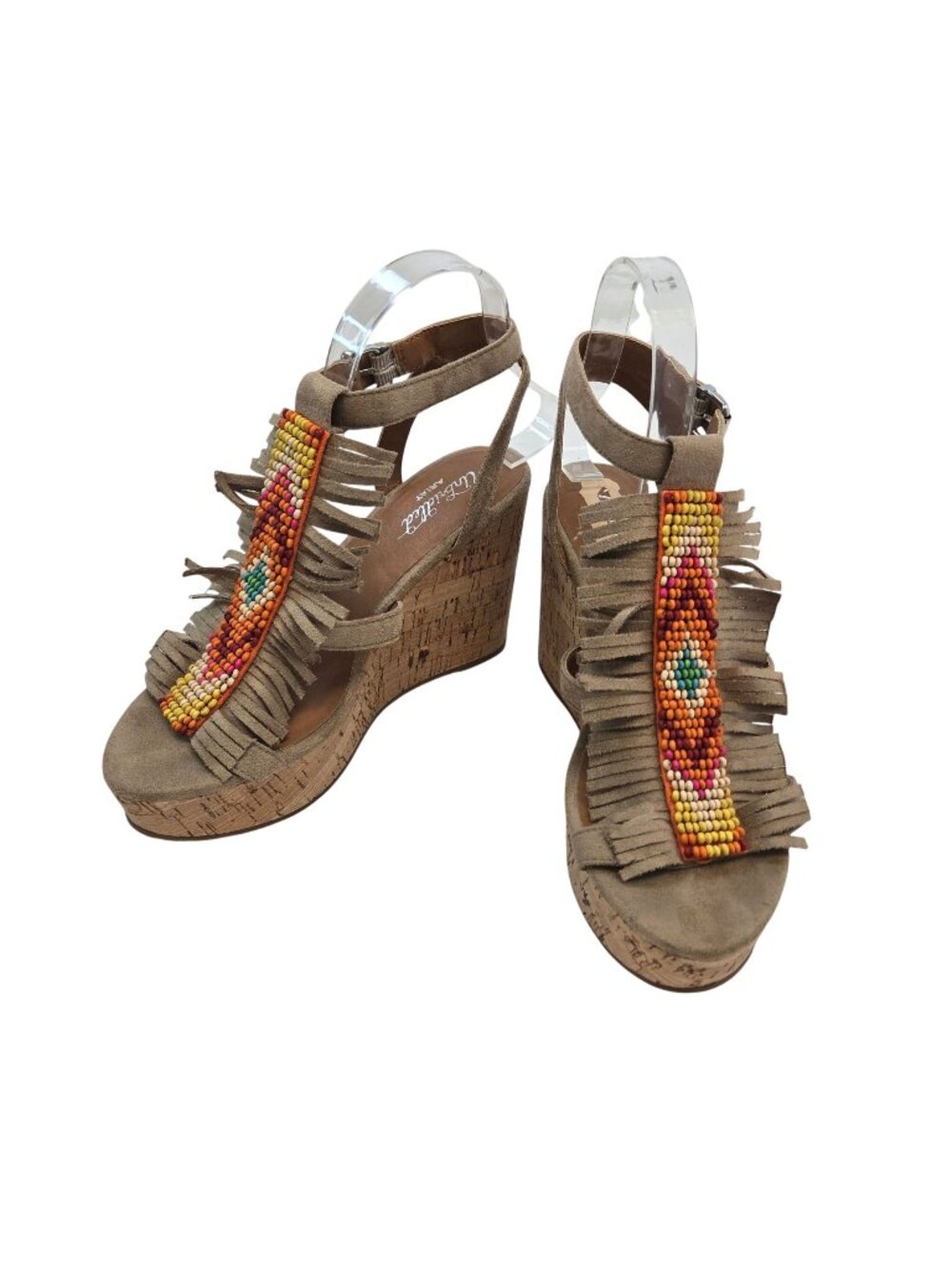 Ariat Unbridled Lolita Wedge Beaded Sandals Size 7.5